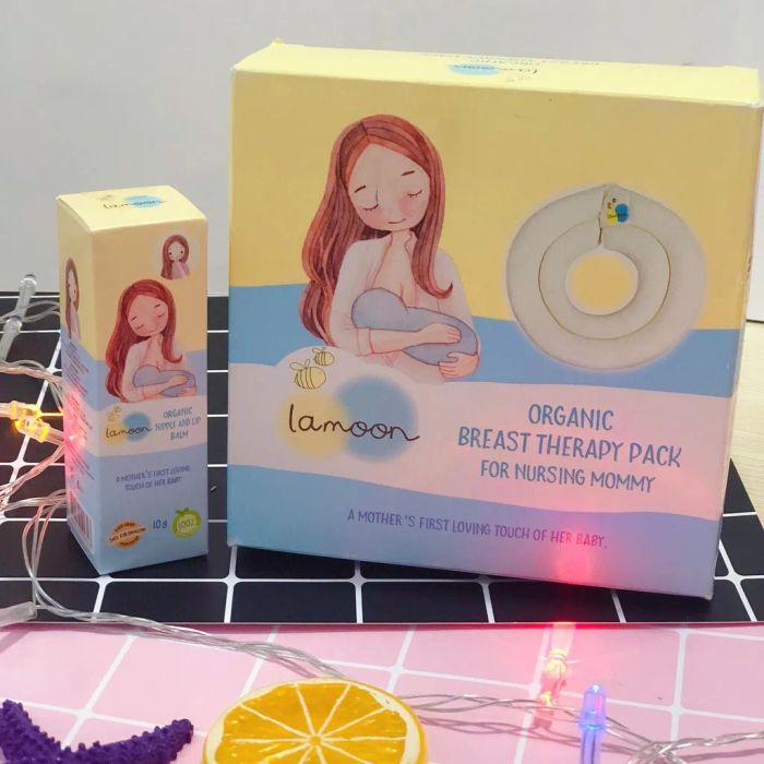 Hình ảnh túi chườm ngực Organic Lamoon chính hãng