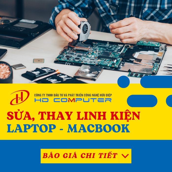 Hình ảnh quy trình sửa chữa Macbook chuyên nghiệp tại HD Computer