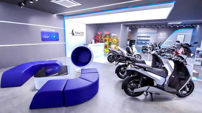 Không gian showroom VinFast hiện đại