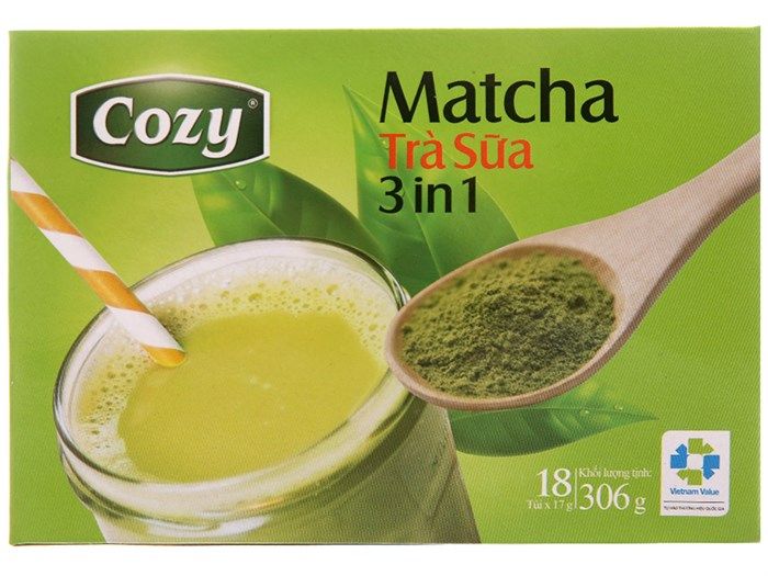 Hình ảnh pha chế Cozy Matcha Trà Sữa - Màu xanh ngọc bích quyến rũ