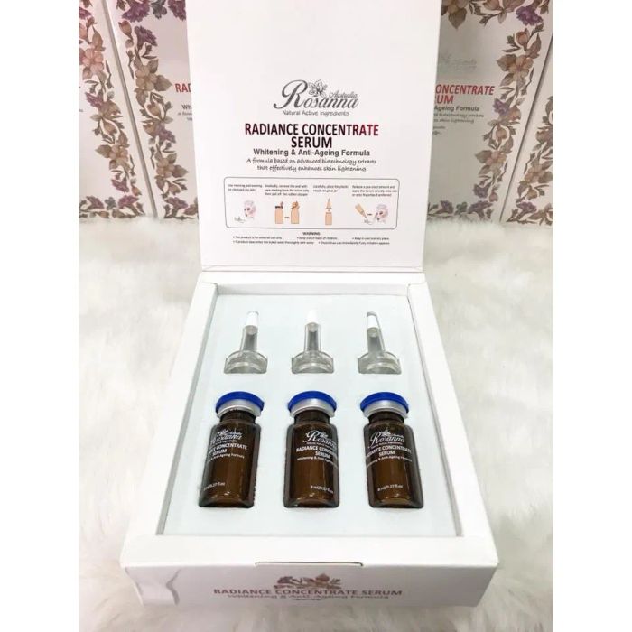 Bộ sưu tập hình ảnh Serum Rosanna - Công thức trẻ hóa toàn diện