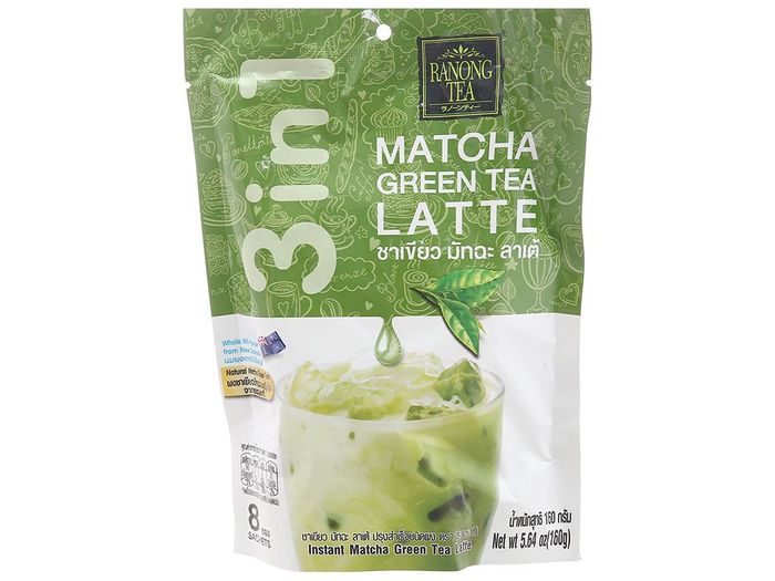 Hình ảnh pha chế Trà sữa Matcha Ranong Tea - Màu xanh ngọc bích quyến rũ