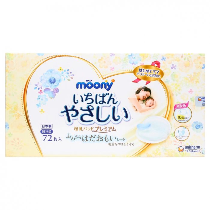 Hình ảnh thực tế miếng lót thấm sữa Moony phiên bản 2