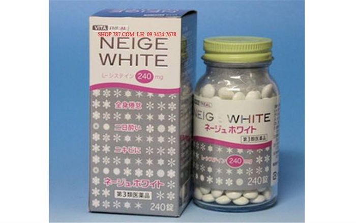 Hình ảnh Viên Uống Trị Nám, Dưỡng Trắng Da Neige White - Ảnh 1