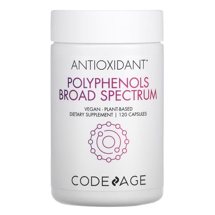 Viên Chống Nắng Sáng Da Code Age Antioxidant Polyphenols Broad Spectrum - Giải pháp bảo vệ da toàn diện từ bên trong, giúp bảo vệ da khỏi tác động của tia UV, ánh sáng xanh và ô nhiễm môi trường. Với các thành phần chiết xuất tự nhiên từ lựu, nho, việt quất, cùng các chất chống oxy hóa mạnh mẽ như nghệ và trà xanh, viên uống này không chỉ ngăn ngừa lão hóa mà còn giúp sáng da và giảm tình trạng nám, sạm da. Sử dụng đều đặn mỗi ngày để làn da luôn khỏe mạnh và mịn màng.