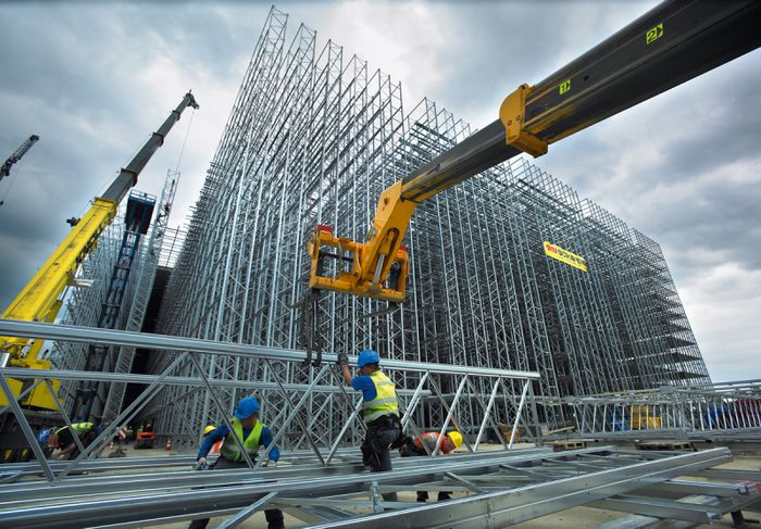 Hình ảnh công trường xây dựng hiện đại
