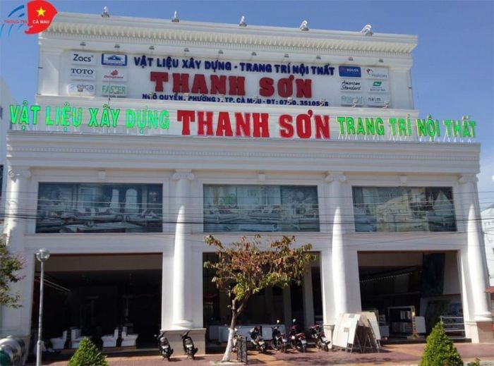 Không gian trưng bày vật liệu tại VLXD & TTNT Thanh Sơn