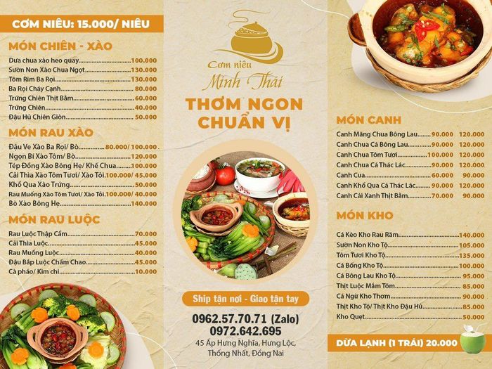 Hình ảnh Cơm Niêu Minh Thái - Nét ẩm thực truyền thống đầy tinh tế