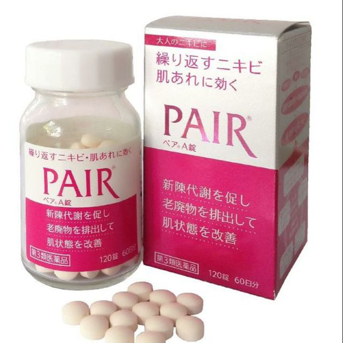 Hình ảnh thực tế viên uống Pair Kanpo Extract - Giải pháp trị mụn toàn diện từ Nhật Bản