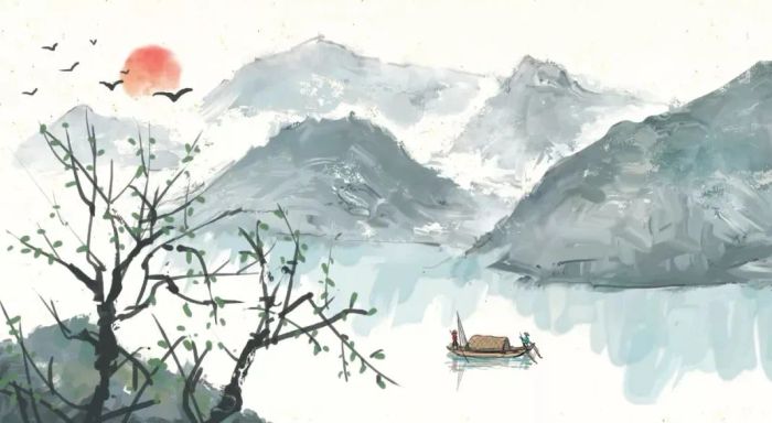Hình ảnh minh họa: Bức họa mùa thu với rừng phong nhuốm màu tang thương