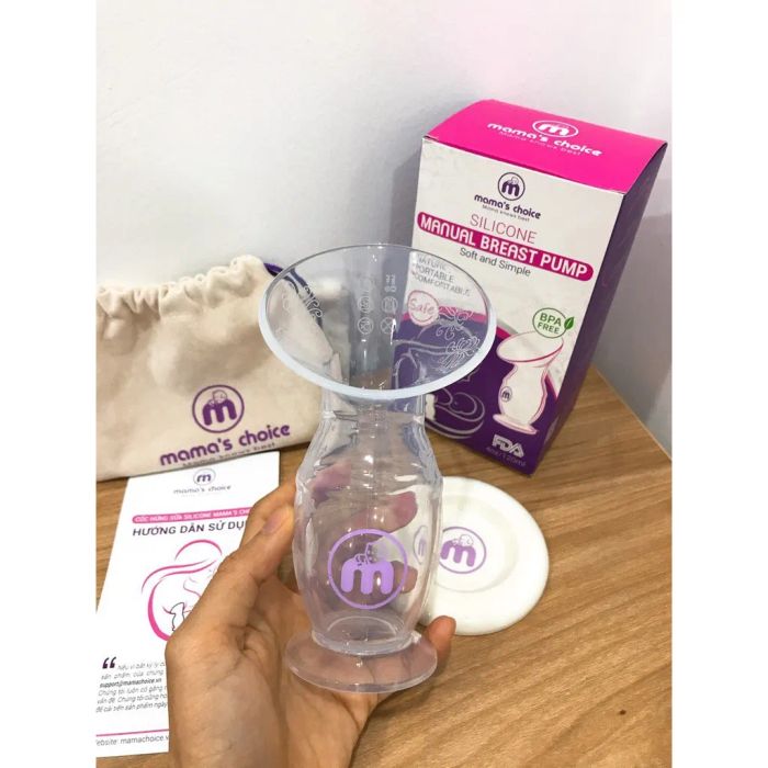 Hình ảnh thực tế Cốc Hứng Sữa Mama's Choice - Thiết kế tối ưu