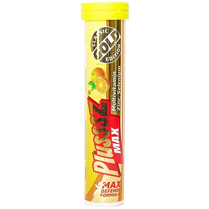 Hình ảnh bao bì Plusssz Gold Max - Viên sủi bổ sung dinh dưỡng thế hệ mới