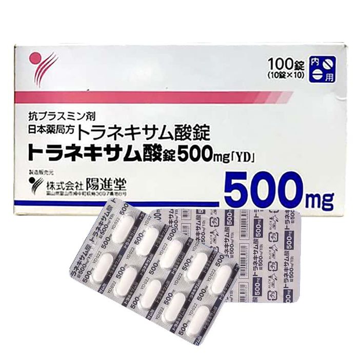 Hình ảnh Viên Uống Trắng Da Trị Nám Transamin 500mg