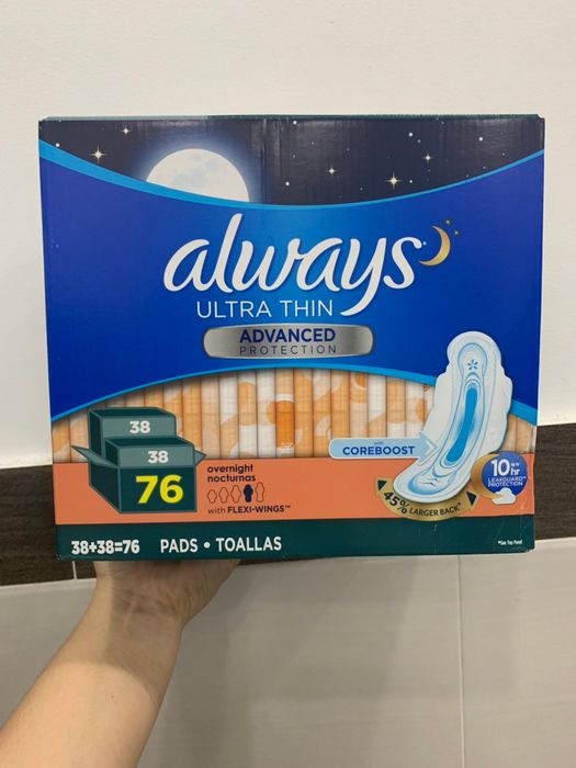 Hình ảnh sản phẩm Băng vệ sinh Always Ultra Thin Advanced Overnight – đêm mỏng nhẹ, khô thoáng ảnh 2