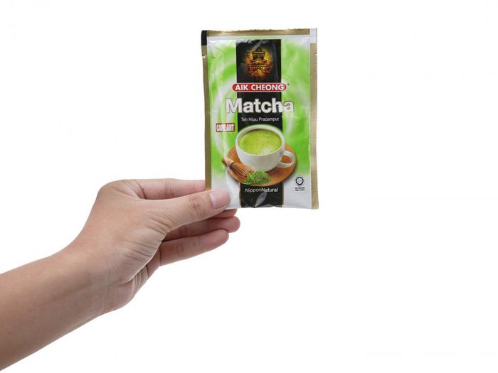 Hình ảnh bao bì Trà sữa Matcha Aik Cheong - Thiết kế đậm chất Malaysia