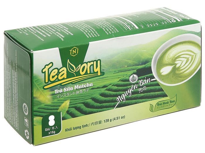 Hình ảnh pha chế Trà sữa Matcha Latte Teavory - Màu xanh ngọc bích quyến rũ
