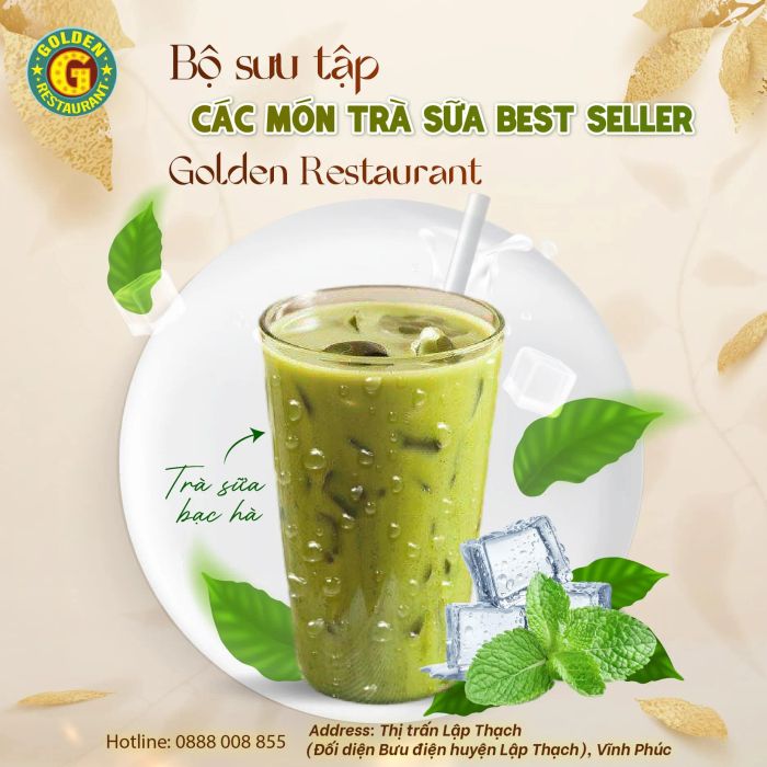 Những món ăn trình bày nghệ thuật tại GOLDEN RESTAURANT