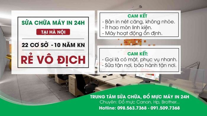 Hình ảnh dịch vụ sửa chữa tận nơi của Sửa chữa máy in 24H
