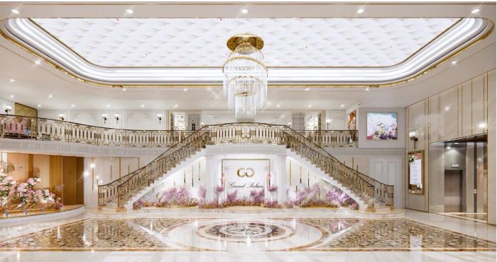 Hình ảnh ấn tượng về không gian sang trọng tại Grand Palace Quy Nhơn