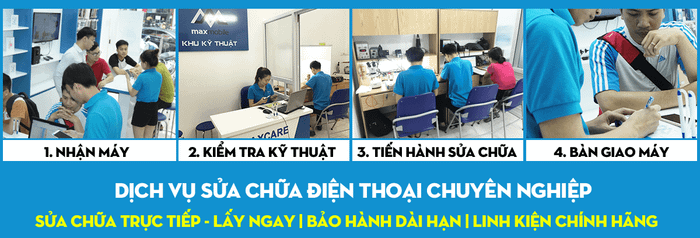 Không gian làm việc chuyên nghiệp tại MAX MOBILE
