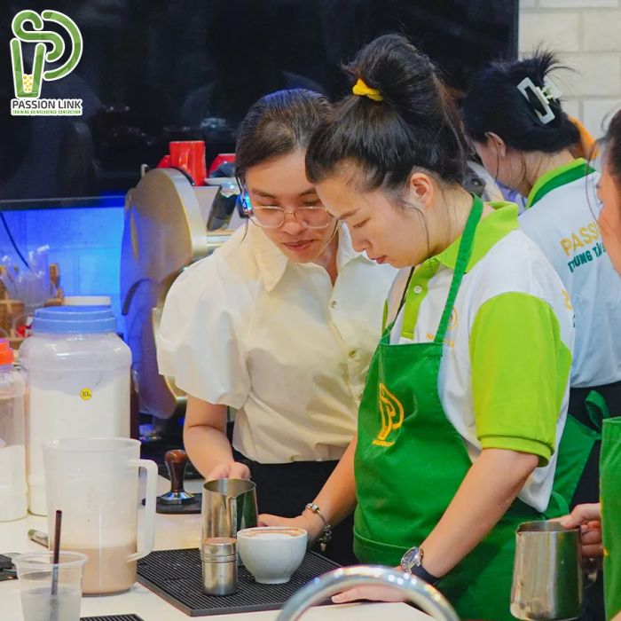 Hình ảnh thực tế lớp học tại Passion Link
