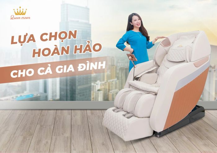 Trải nghiệm thực tế ghế massage Queen Crown
