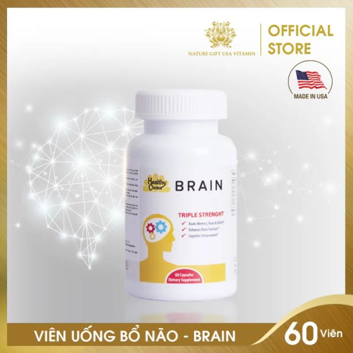 Hình ảnh thực tế viên uống Healthy Choice Brain - Thiết kế tinh tế