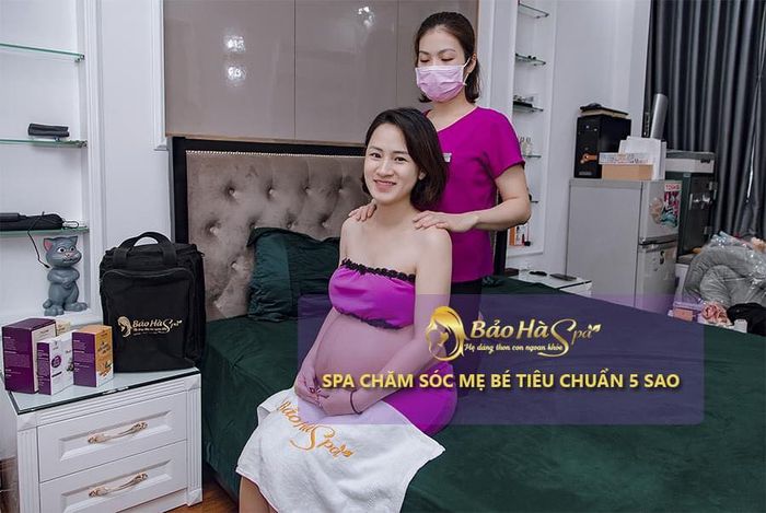 Hình ảnh liệu trình massage bầu cao cấp tại Bảo Hà Spa