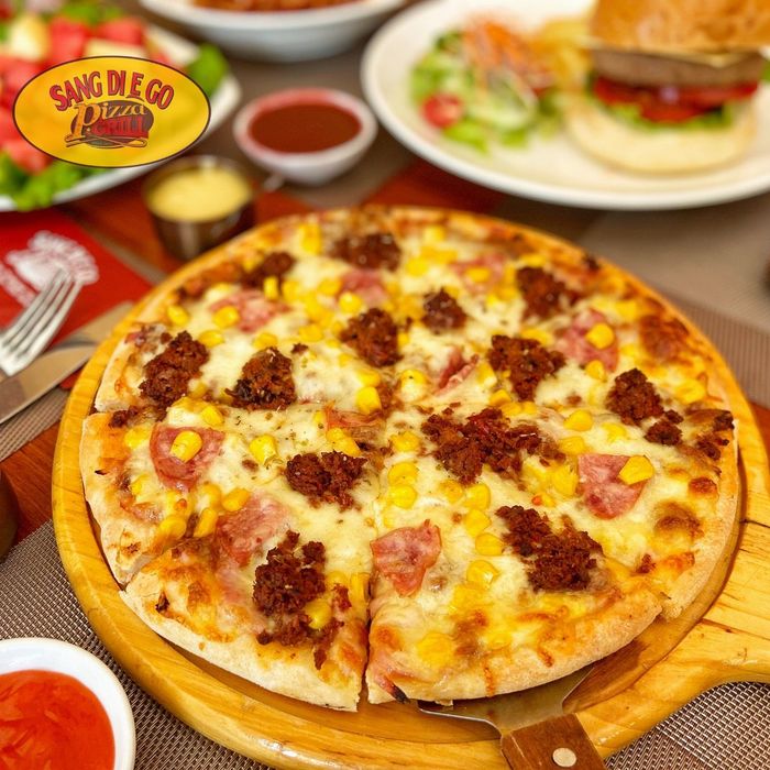 Góc ảnh đầy nghệ thuật tại Sang Diego Pizza & Grill