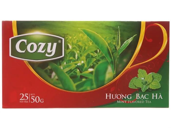 Hình ảnh tươi mát của Trà Bạc Hà Cozy