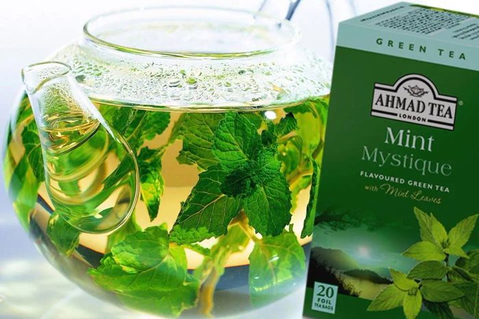 Hình ảnh bắt mắt của Trà AHMAD vị Bạc Hà