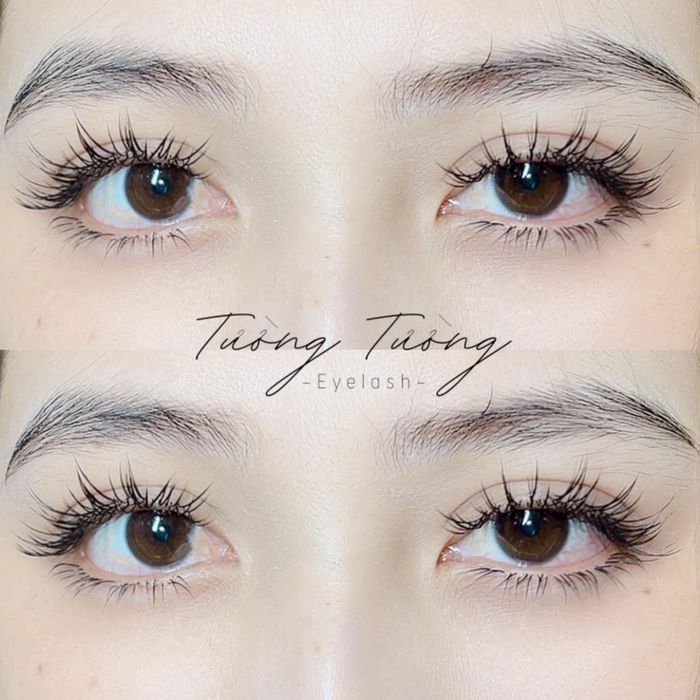 Hình ảnh tác phẩm uốn mi nghệ thuật tại Tường Tường Eyelash