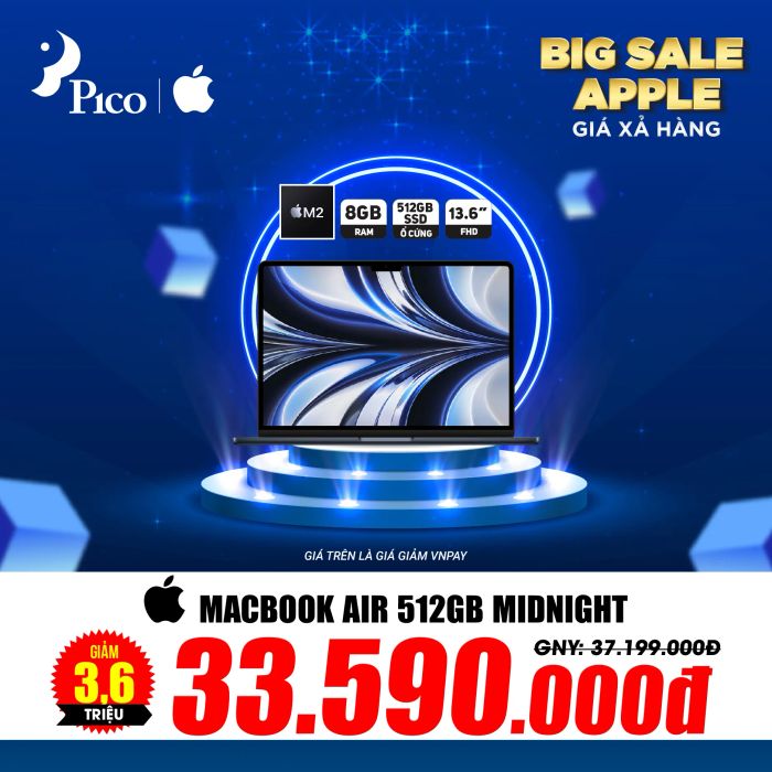 Hình ảnh khu vực trải nghiệm Macbook tại Điện máy PICO