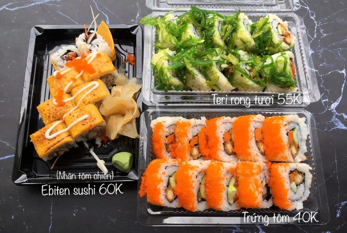 Những món sushi tươi ngon tại Thắm Sushi