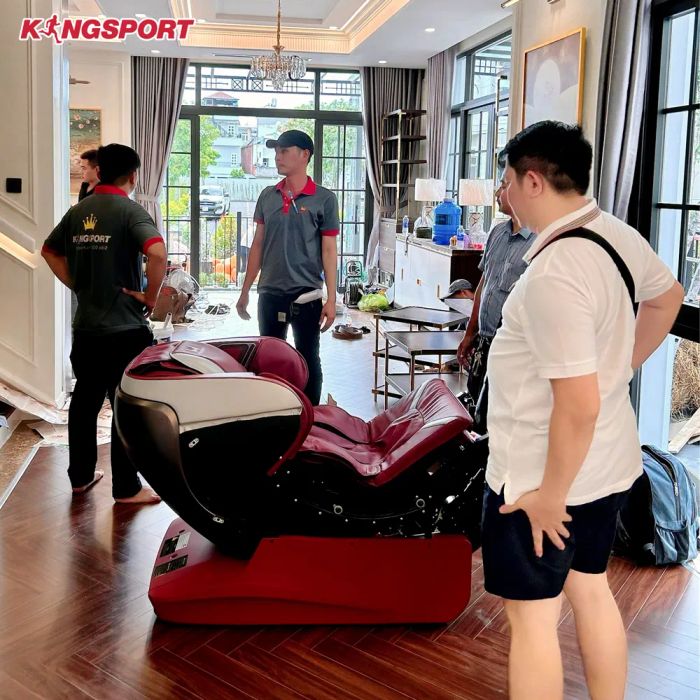 Trải nghiệm thực tế ghế massage KINGSPORT
