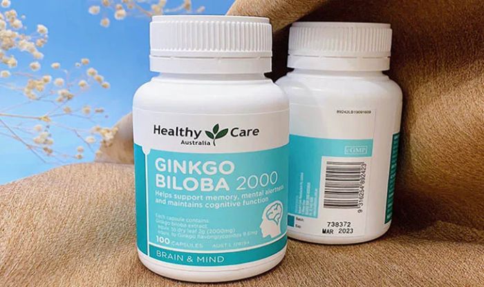 Hình ảnh chính hãng Healthy Care Ginkgo Biloba 2000 - Bao bì sang trọng