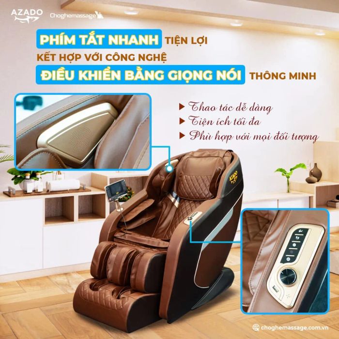 Trải nghiệm công nghệ massage tiên tiến tại Azado