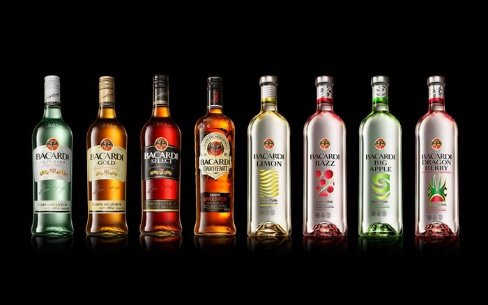 Hình ảnh chai Bacardi Rhum chính hãng