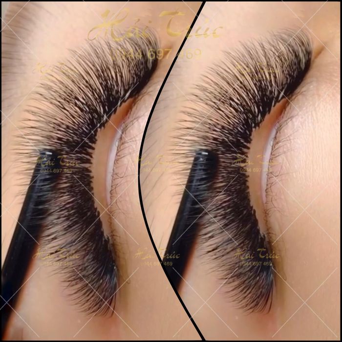 Hình ảnh tác phẩm nối mi nghệ thuật tại Hải Trúc Eyelash