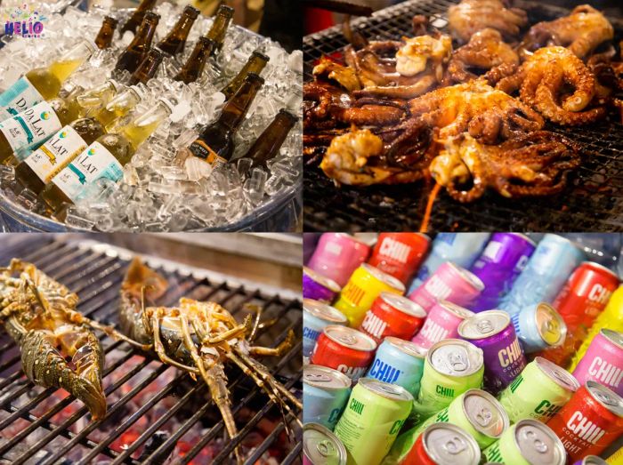 Chợ đêm Helio: Sắc màu rực rỡ dưới ánh đèn