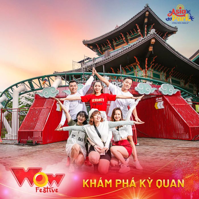 Công viên Châu Á - Asia Park: Khoảnh khắc rực rỡ dưới ánh đèn