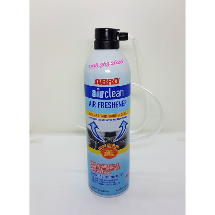 Dung Dịch Vệ Sinh Khử Mùi Điều Hòa Xe Ô tô ABRO AIR CLEANER ảnh 1