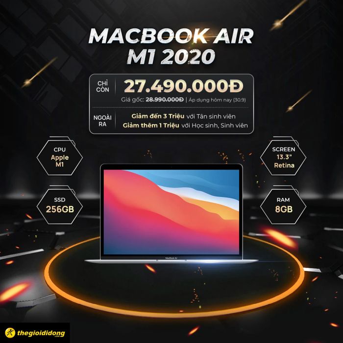 Hình ảnh không gian trải nghiệm Macbook tại Thế Giới Di Động