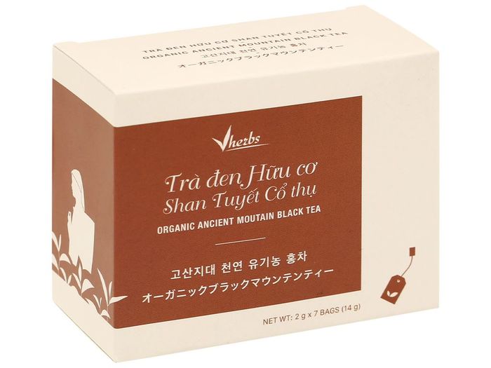 Hình ảnh Trà đen hữu cơ Vherbs Shan Tuyết Cổ Thụ - Đạt chuẩn quốc tế
