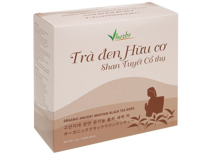 Hình ảnh 2 Trà đen hữu cơ Vherbs Shan Tuyết Cổ Thụ - Chuẩn Organic EU