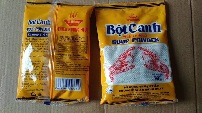 Hình ảnh bột canh Thiên Hương - Đóng gói hiện đại