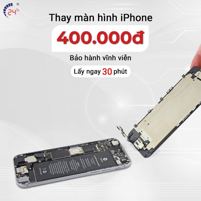 Quy trình thay màn hình đạt chuẩn tại Bệnh Viện Điện Thoại 24H