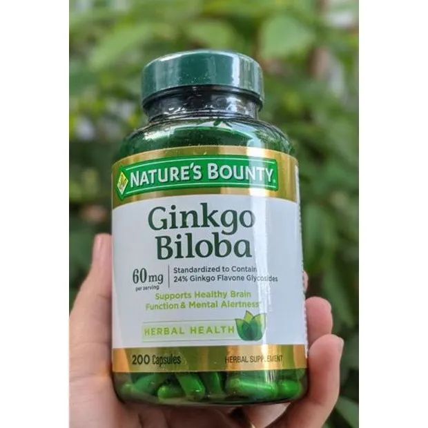 Hình ảnh chính hãng Nature's Bounty Ginkgo Biloba - Bao bì sang trọng