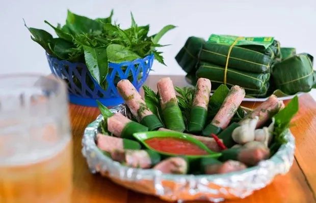 Hình ảnh nem chua cắt lát bắt mắt