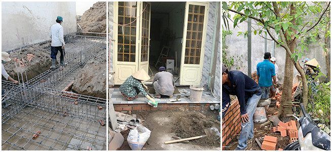 Hình ảnh thi công của Công ty Xây Dựng Anh Em